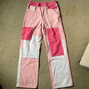 Pink shein jeans